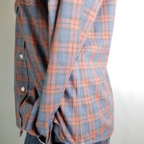 Frank  & eileen barry  size Lplaid NWOT Women shir - Picture 3 of 8